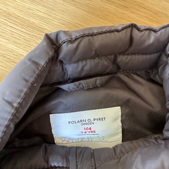 Polarn O. Pyret Charcoal Puffer Vest - Picture 3 of 3